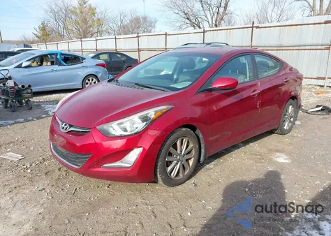 2015 Hyundai Elantra Se from USA, damaged, VIN 5NPDH4AE7FH560668